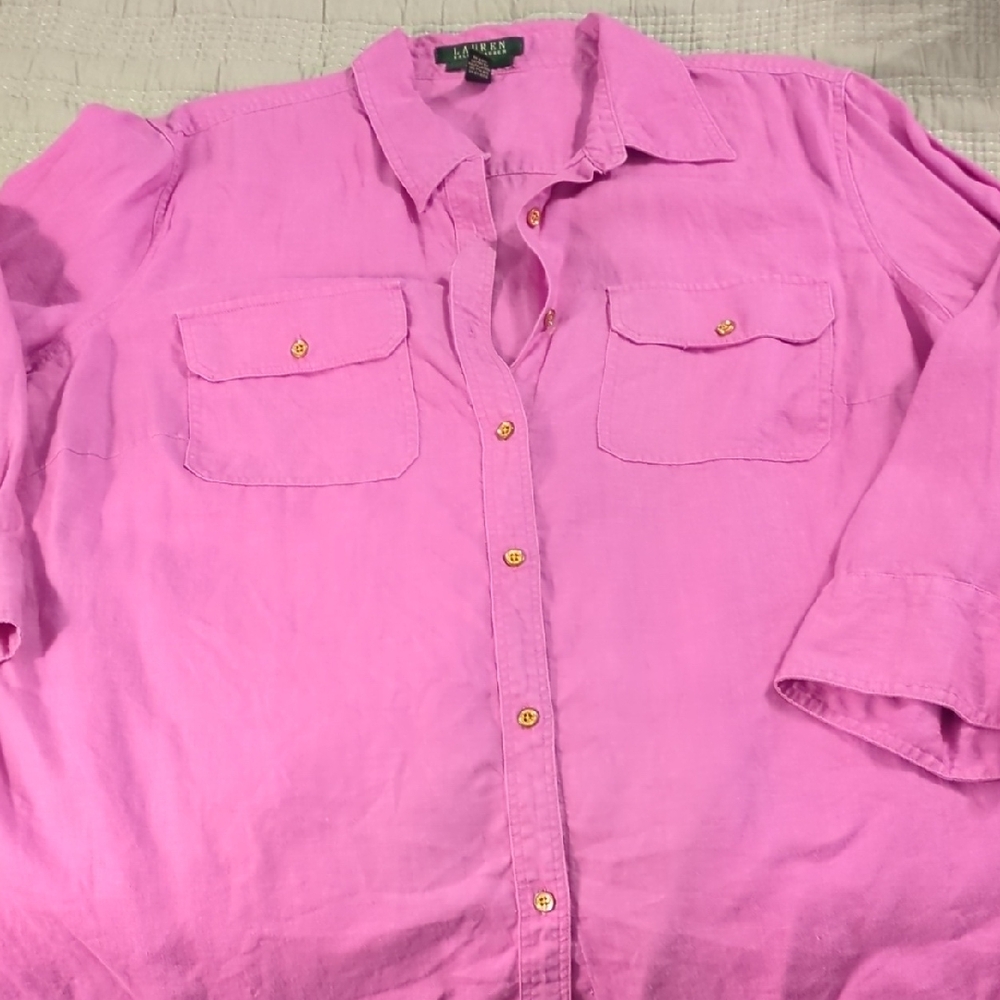 Purple Button-Up Shirt